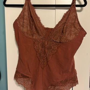 Popilush Sexy Lace Deep-V Neck Bodysuit XXL